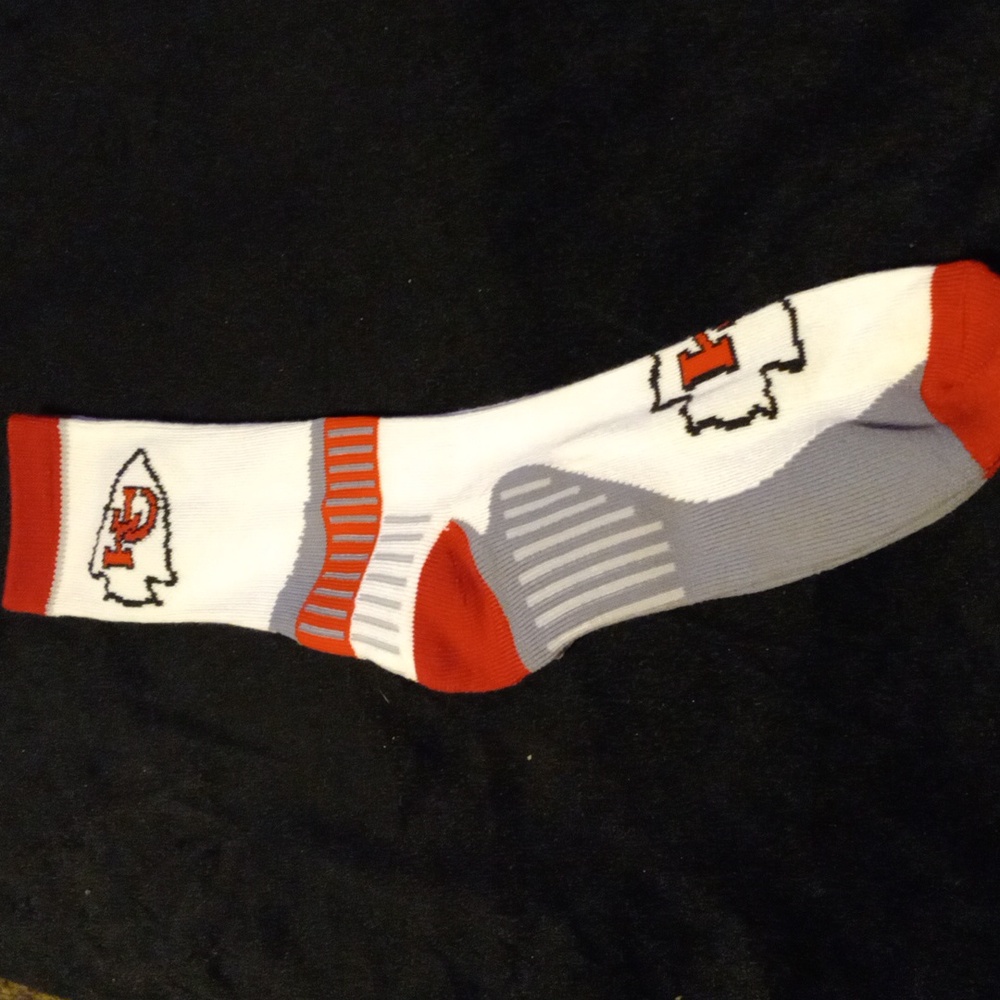 Official NFL Kansas City socks. Brand new